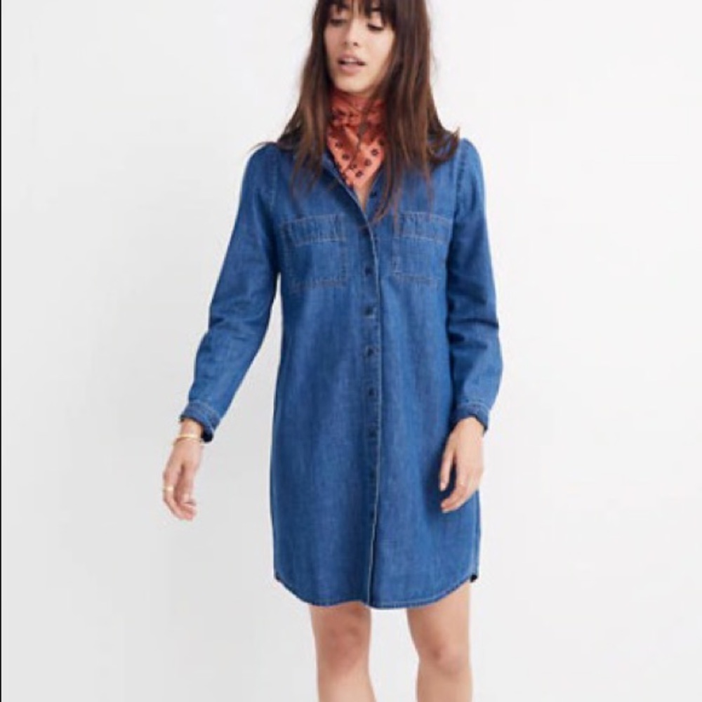 Madewell denim mini dress